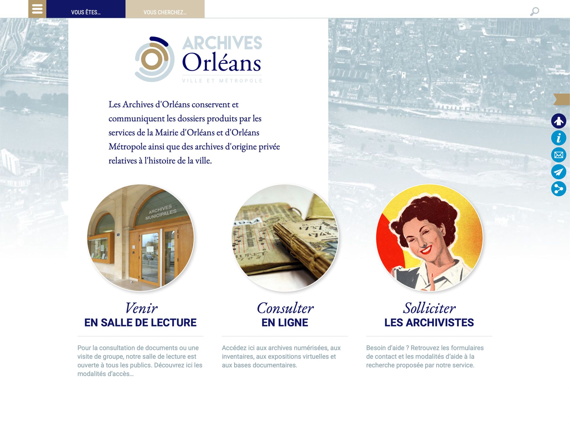 Archives d'Orléans, ville et métropole