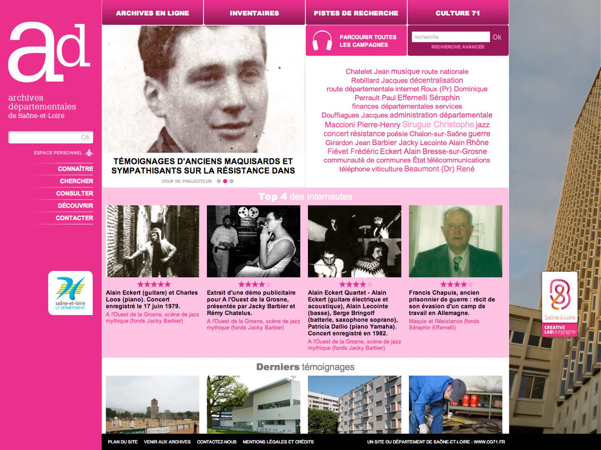 Archives sonores de Saône-et-Loire