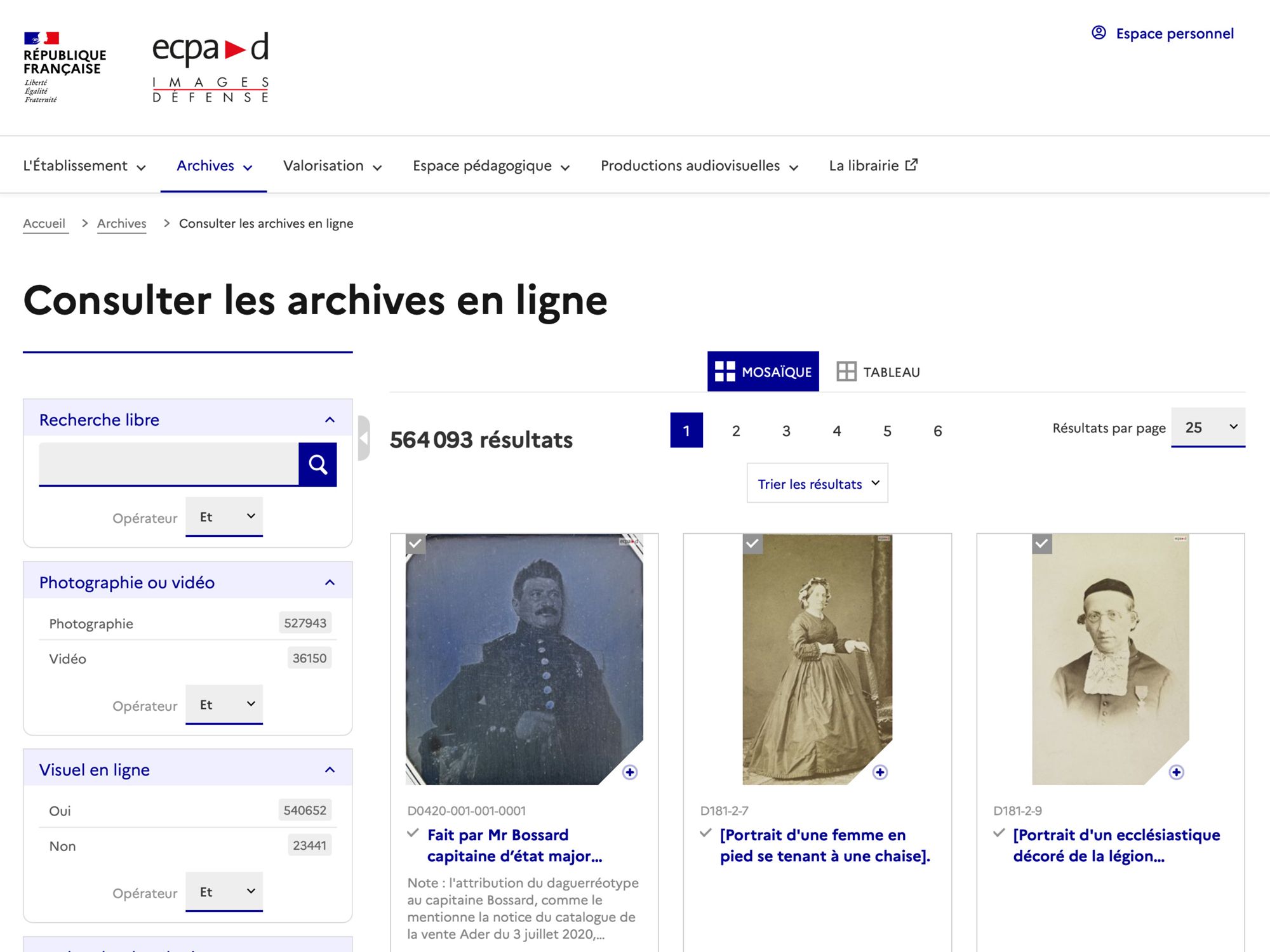 Archives de l'ECPAD